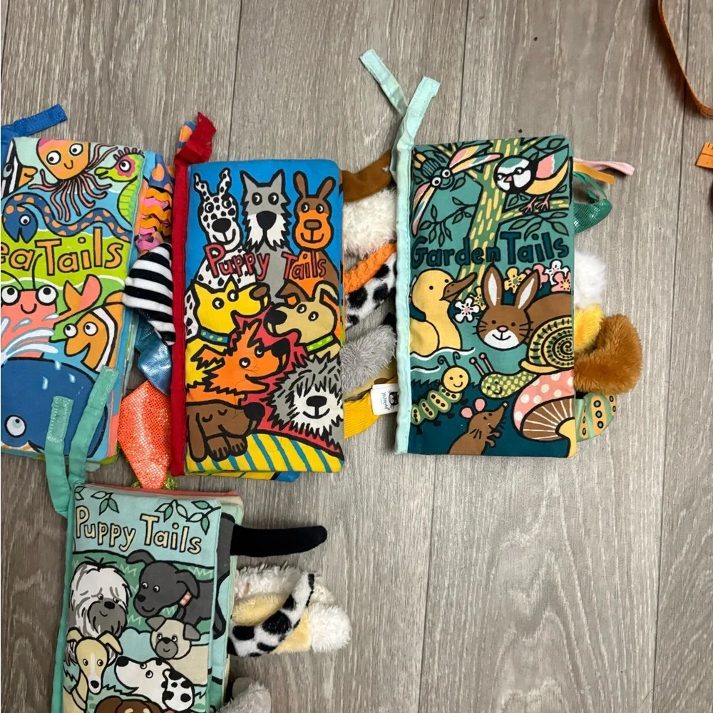 Jellycat Colorful Animal Tails Soft Book 6 books - Picture 3 of 5